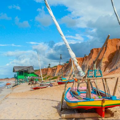 barques colorées Nordeste Canoa Quebrada