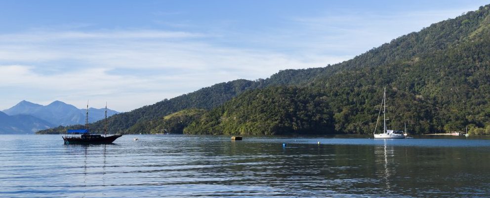 The coast of Ilha Grande. 