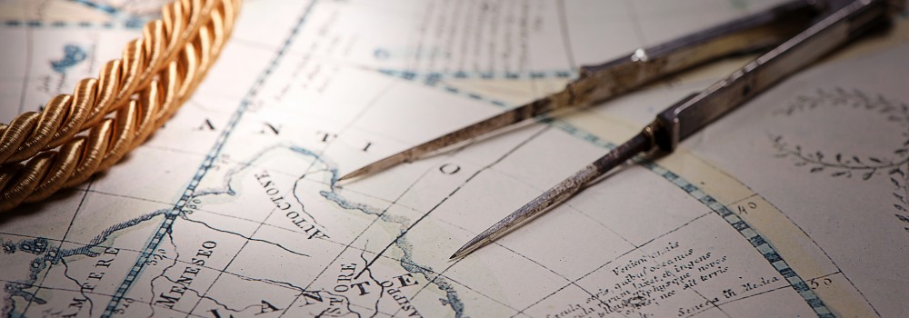 Antique map of Brazil.