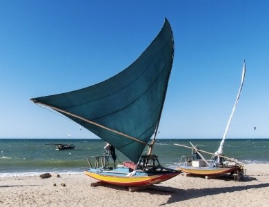 De Guajiru à€ Jericoacoara jangadas