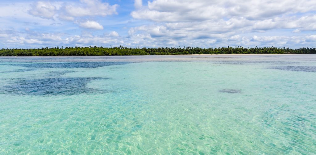 Clear blue waters at Morro de Sao Paulo.