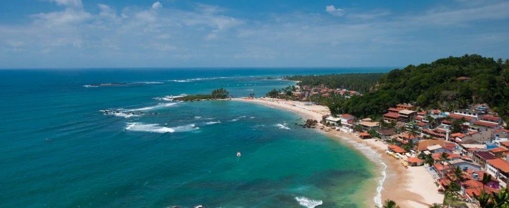 The beach at Morro de Sao Paulo. 