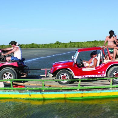 passage Buggy sur le bac Nordeste Tatajuba