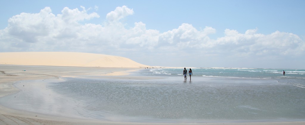 Wandering on the beaches of Jericoacoara. 