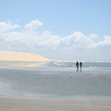 Wandering on the beaches of Jericoacoara.