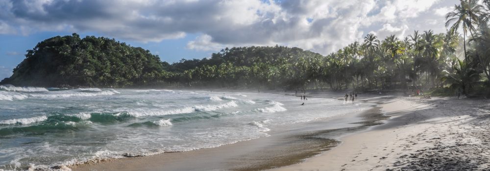 One of the choppier beaches of Morro de Sao Paulo. 