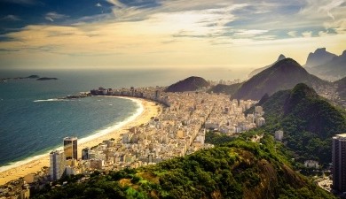 vue aérienne de Copacabana