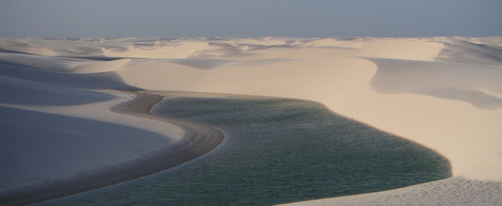 One of the lagoons in the Lençois do Maranhão. 