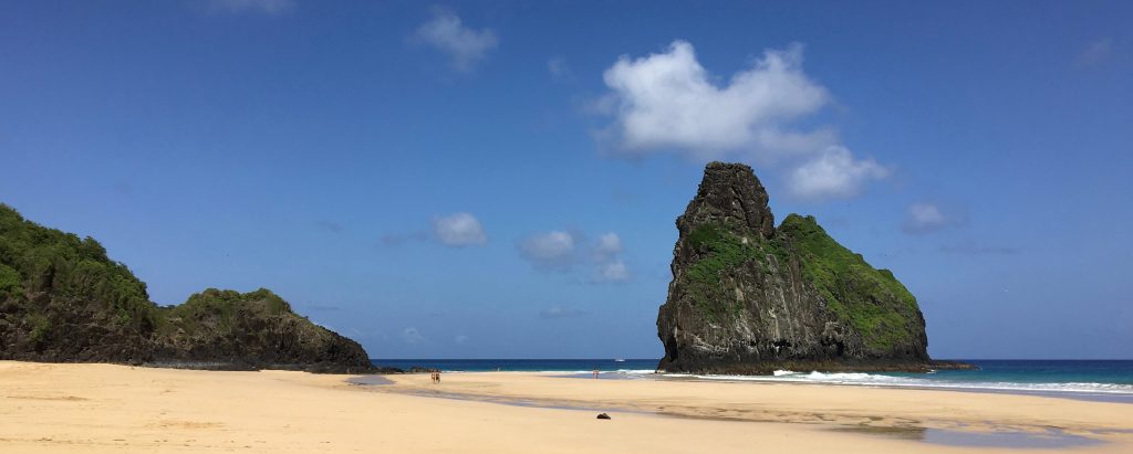 One of the beaches of Fernando de Noronha. 