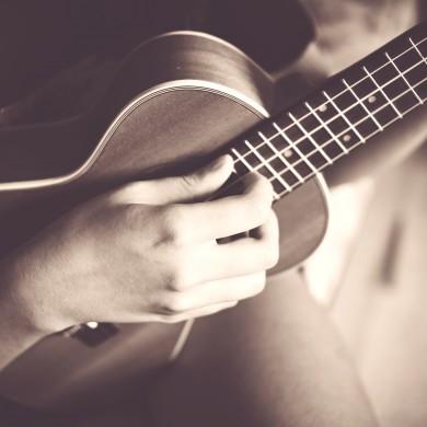 A guitar used for playing Bossan Nova.