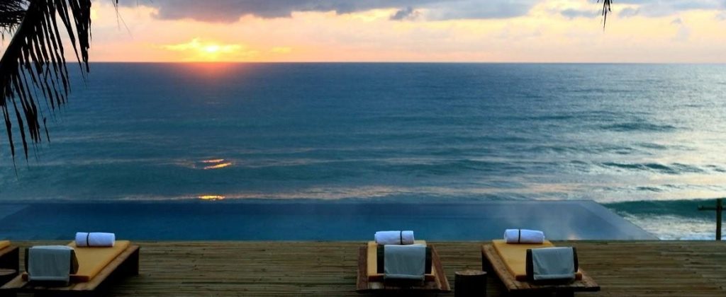 The beautiful view of the sea from Kenoa resort. 