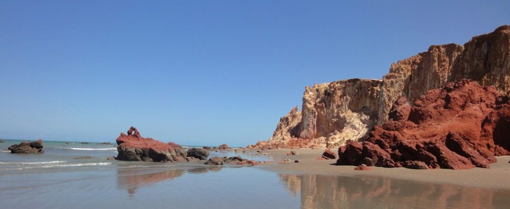 The route from Canoa Quebrada to Ponta Grosso. 