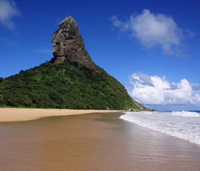 Emblimatic rocky outcrop of Fernando de Noronha.