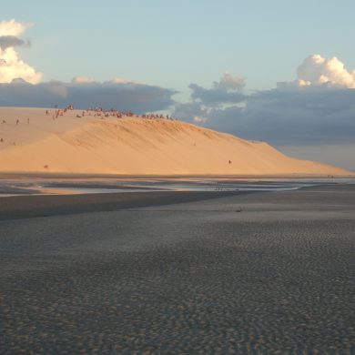 The ritual of the sunset in Jericoacoara