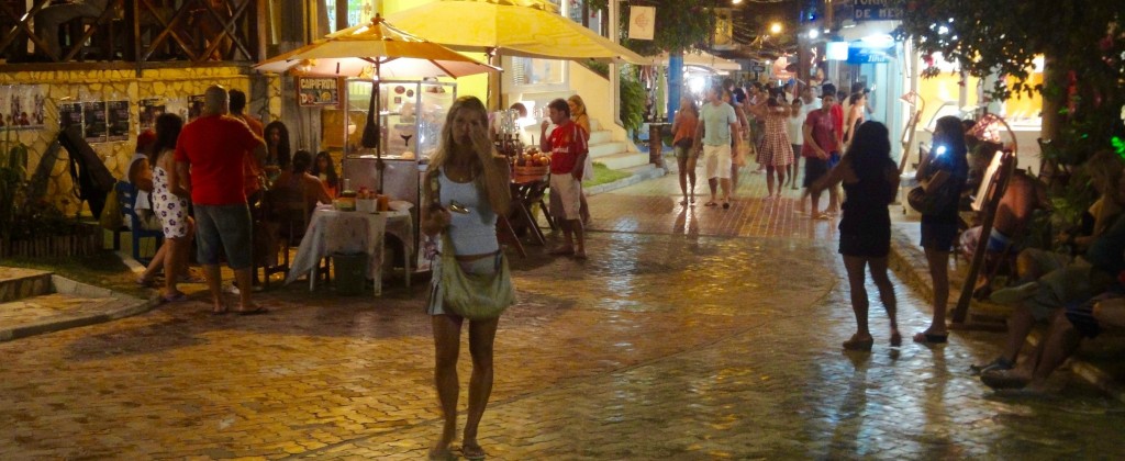 The lively nightlife at Morro de Sao Paulo. 