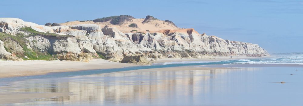 The shimmering Atlantic coast along the Northeast of Brazil. 