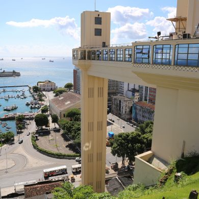 The amazing public elevator in Salvador de Bahia.