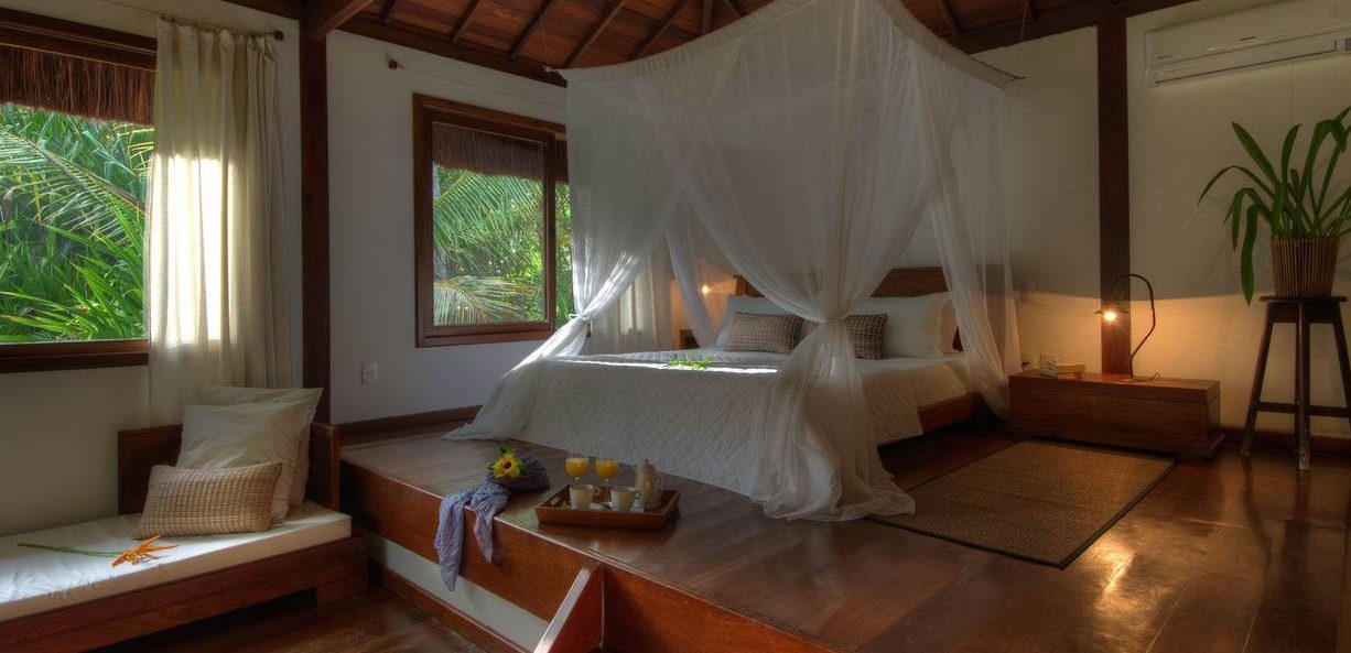 Double room in Villa Orixas in Morro de Sao Paulo. 