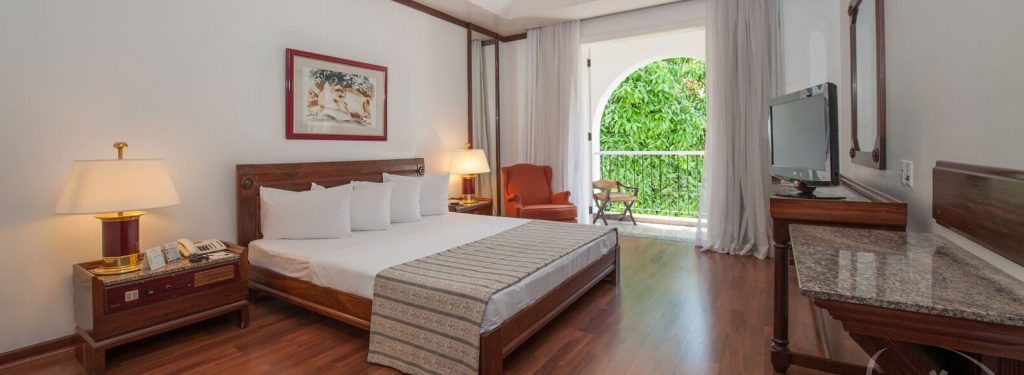 A room from the eco resort tropical hotel in Manaus. 