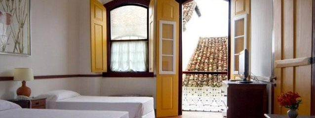 Superior room in pousada de ouro in paraty. 