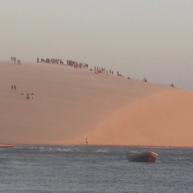 Jericoacoara dunes from the lake.