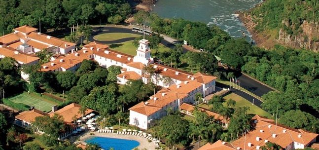 Helicopter view of Hotel Belmond das Cataratas.