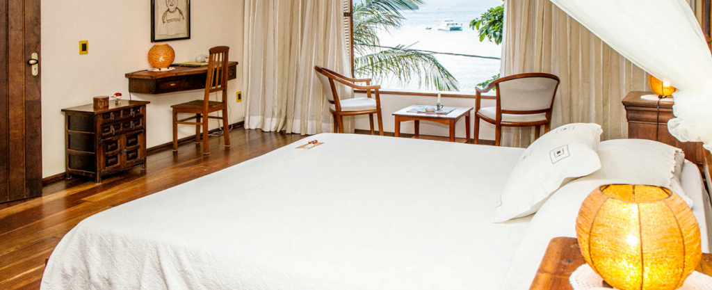 An excellent room at the pousada Sagú mini resort. 
