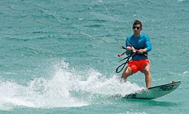 A panoramic shot of Kitesurfer at Fortaleza spot.