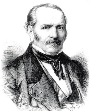 Pencil drawing of Alan Kardec.