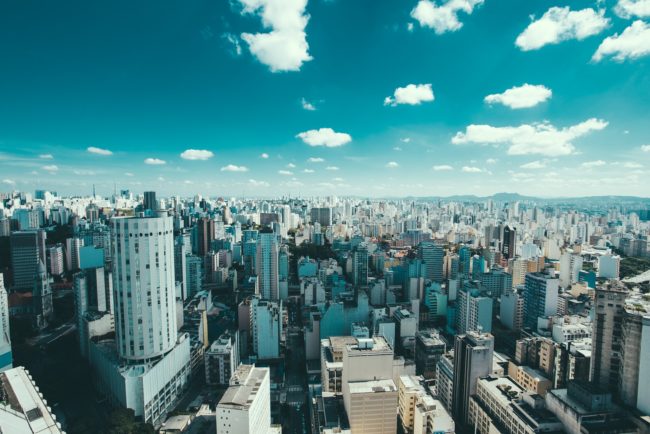 Picturesque view of Sao Paulo skyline.