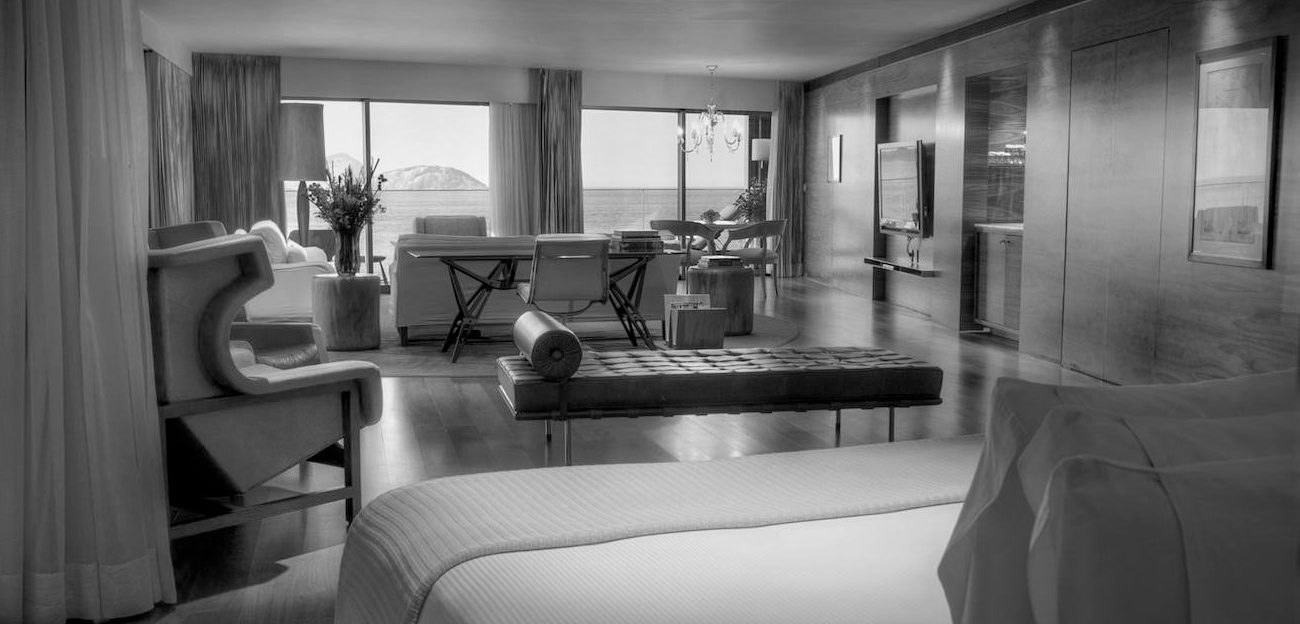 Room of the Fasano Hotel in Rio.