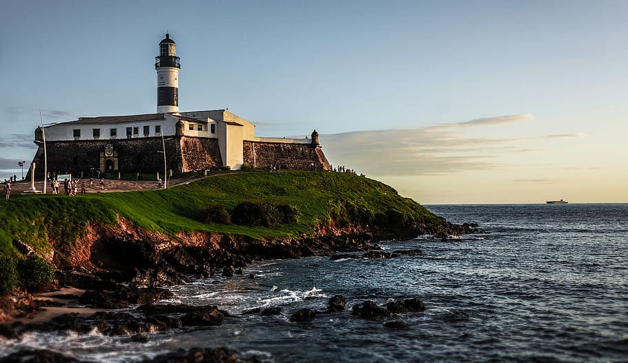 Farrol da Barra lighthouse in Salvador de Bahia.