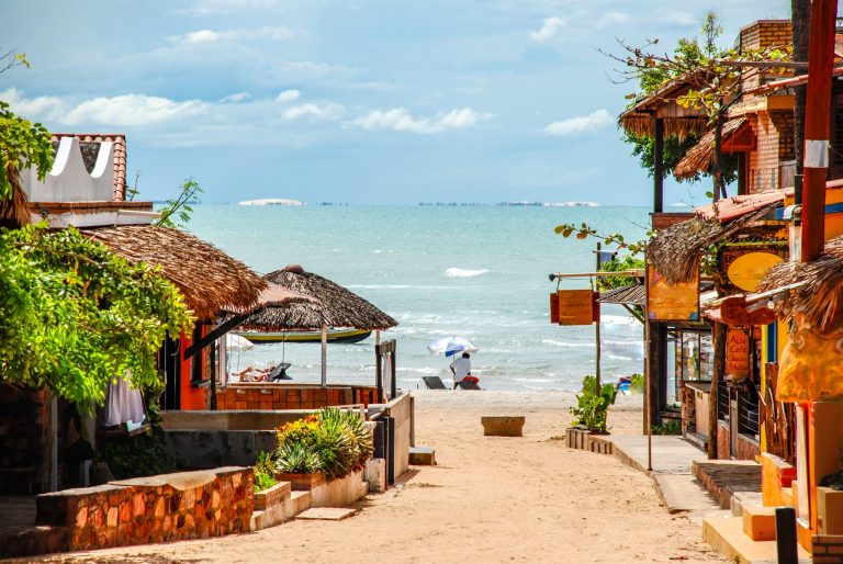 The village of Jericoacoara in Brazil 