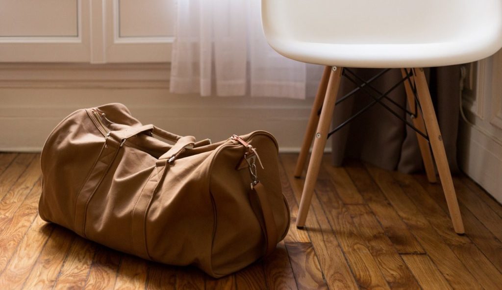 Luggage for traveling to Brazil - A duffle bag.