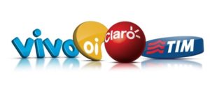 Brazilian phone operator logos.