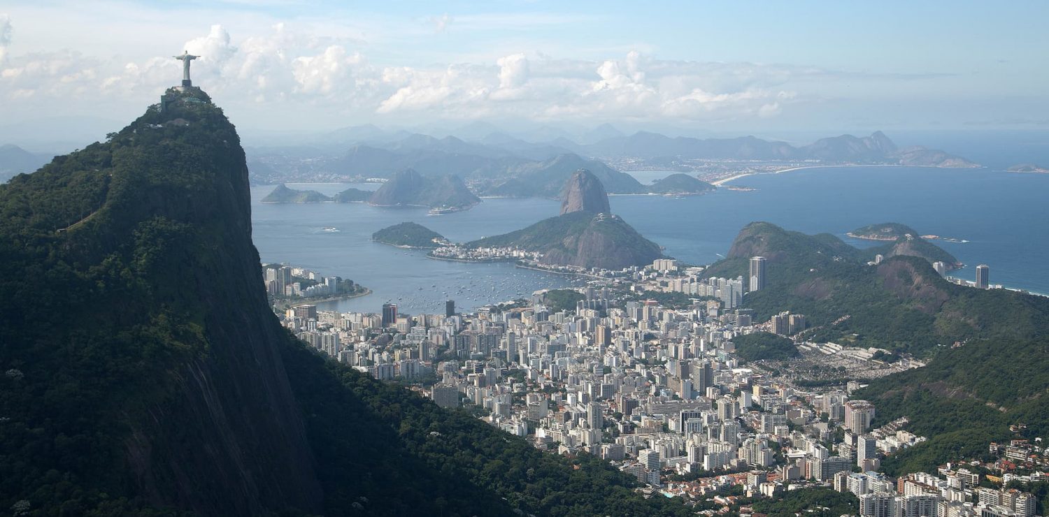 A view of Rio de Janeiro in Brazil