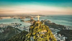 The Corcovado in Rio de Janeiro Brazil 
