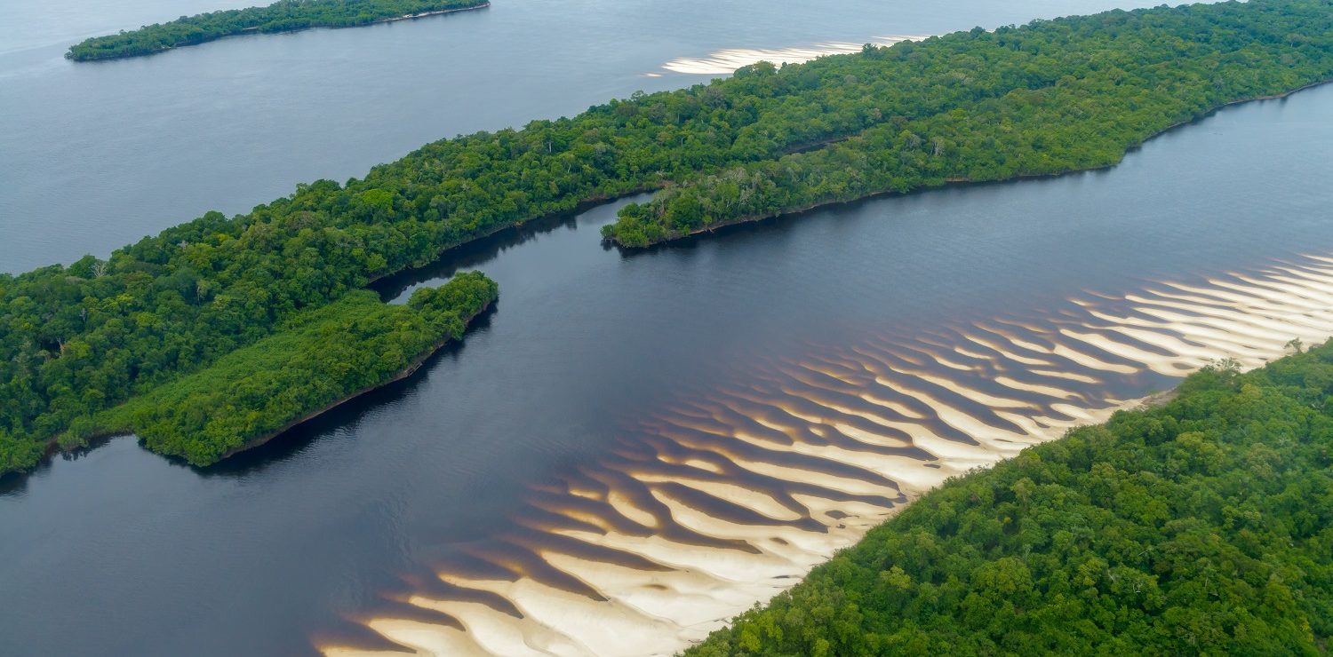The river in the Amazon region of Brazil