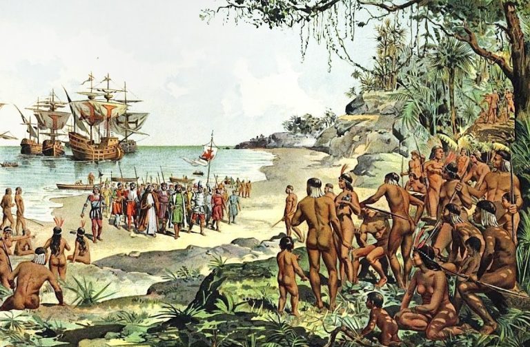 A painting of the colonial Brazil 