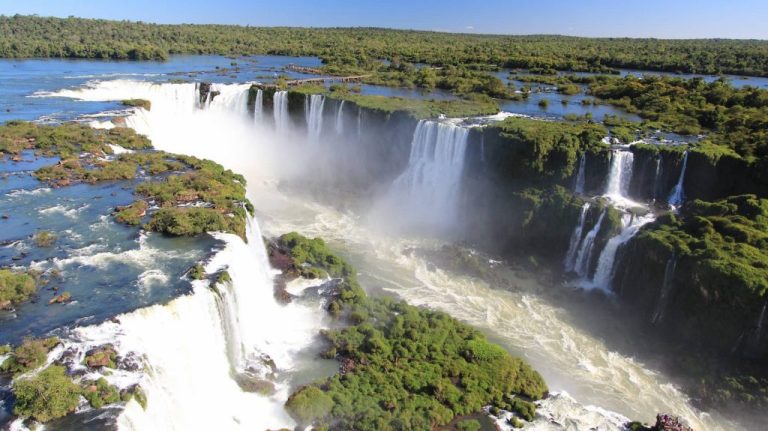 The Iguazu Falls in Brazil