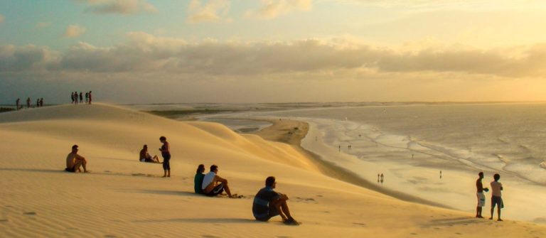 The sunset in Jericoacoara Brazil