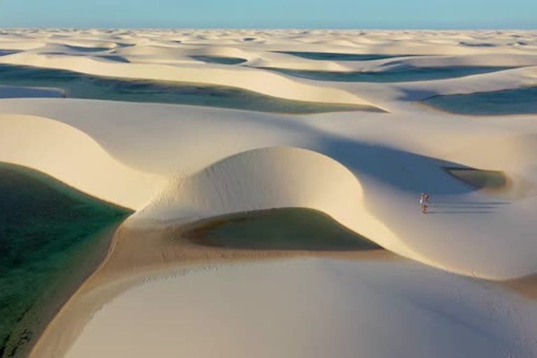 The desert of Lençois Maranhenses in Brazil