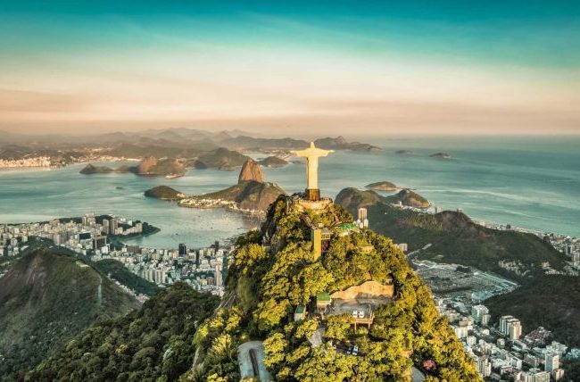 A panorama of the Rio de Janeiro's bay