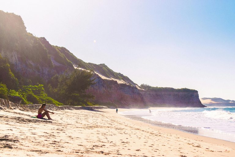 The golfinhos beach in Pipa Brazil 