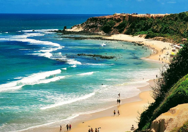The dolphin beach in Pipa Brazil