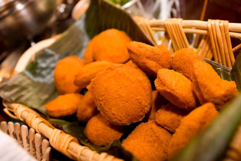 A plate of Acaraje, the specialty of Bahia in Brazil