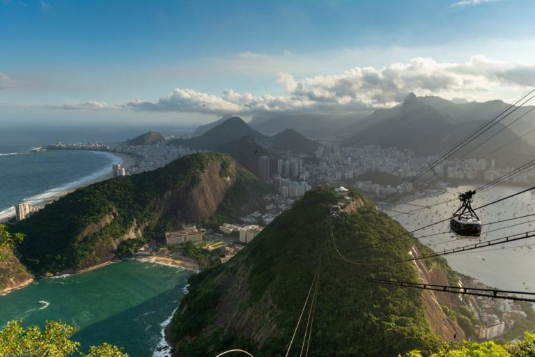 A view of the sugar loaf in Rio de Janiero Brazil