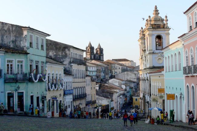 The Pelourinho in Salvador da Bahia in Brazil